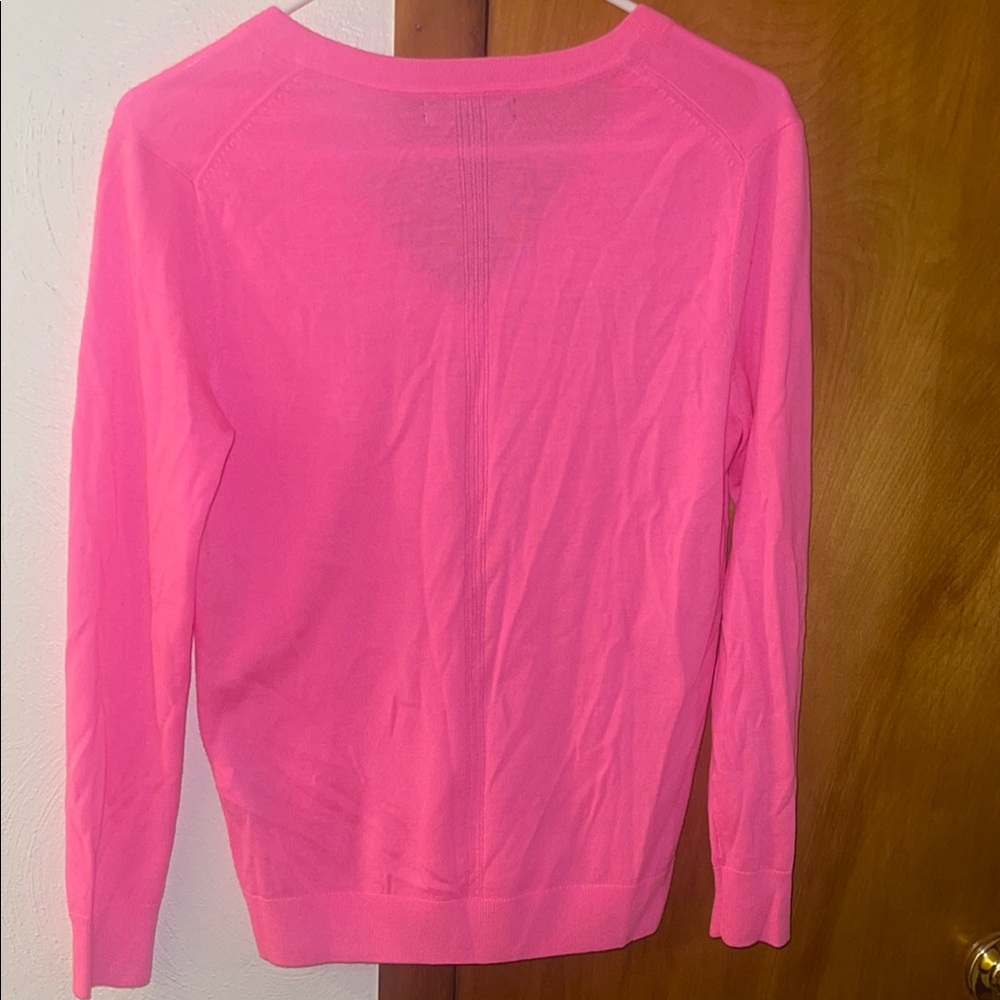 Banana Republic NWOT Bubblegum Pink Sweater 100% Merino Wool size XS - Picture 4 of 4